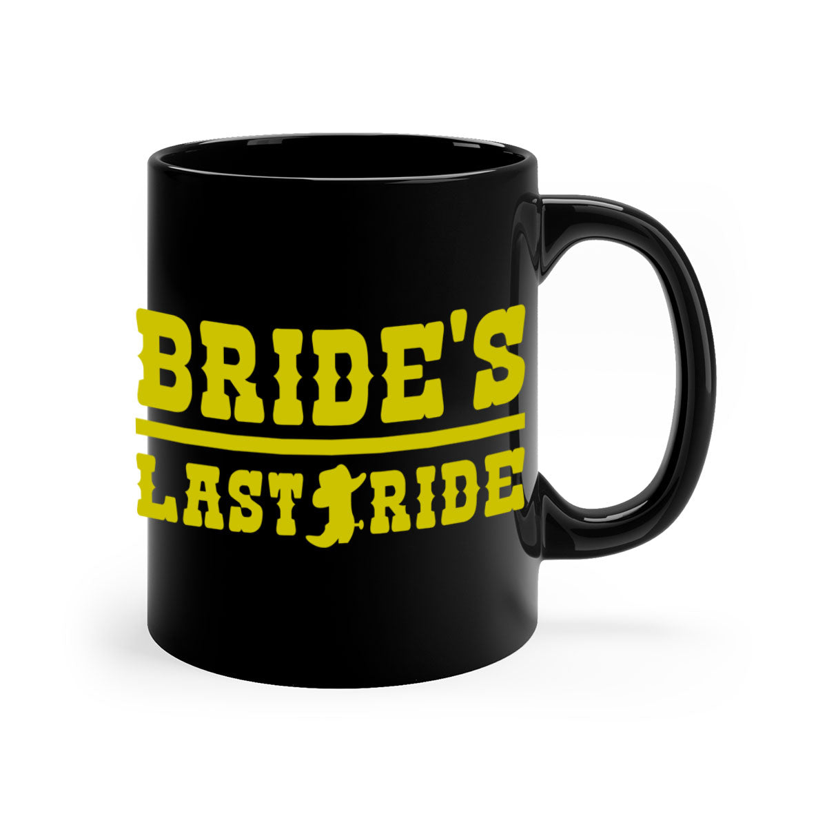 Bride Squad 130# Mug featuring a glossy finish, colored handle, and interior, available in five colors.