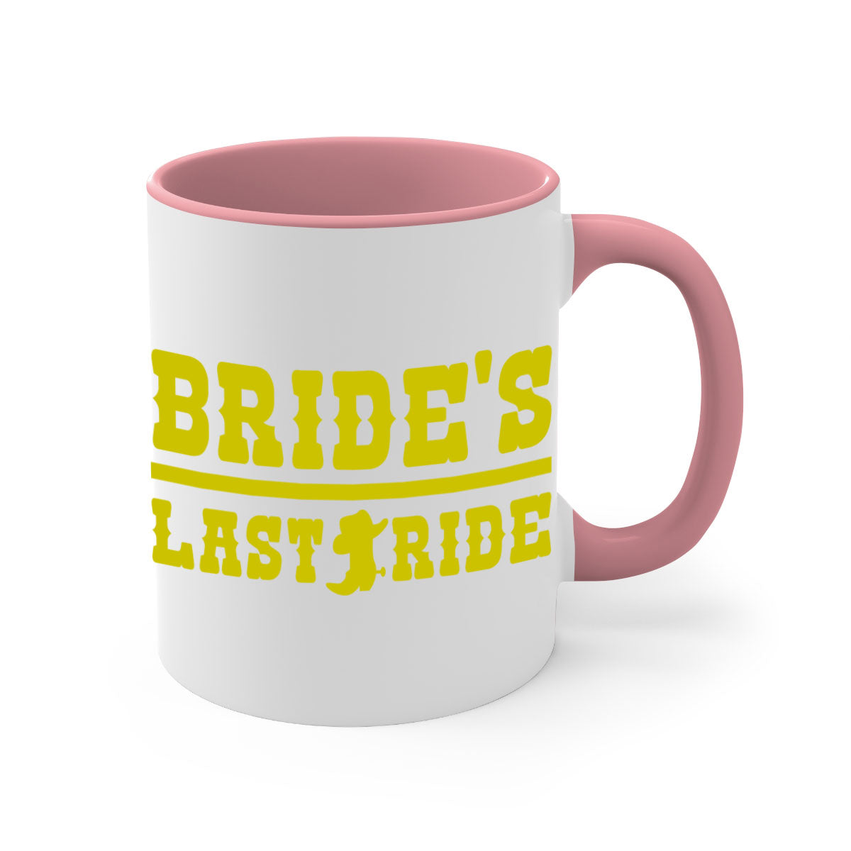 Bride Squad 130# Mug featuring a glossy finish, colored handle, and interior, available in five colors.