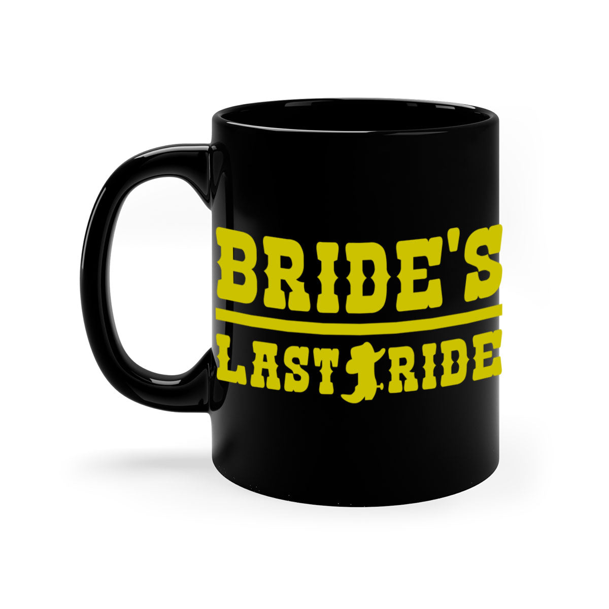 Bride Squad 130# Mug featuring a glossy finish, colored handle, and interior, available in five colors.