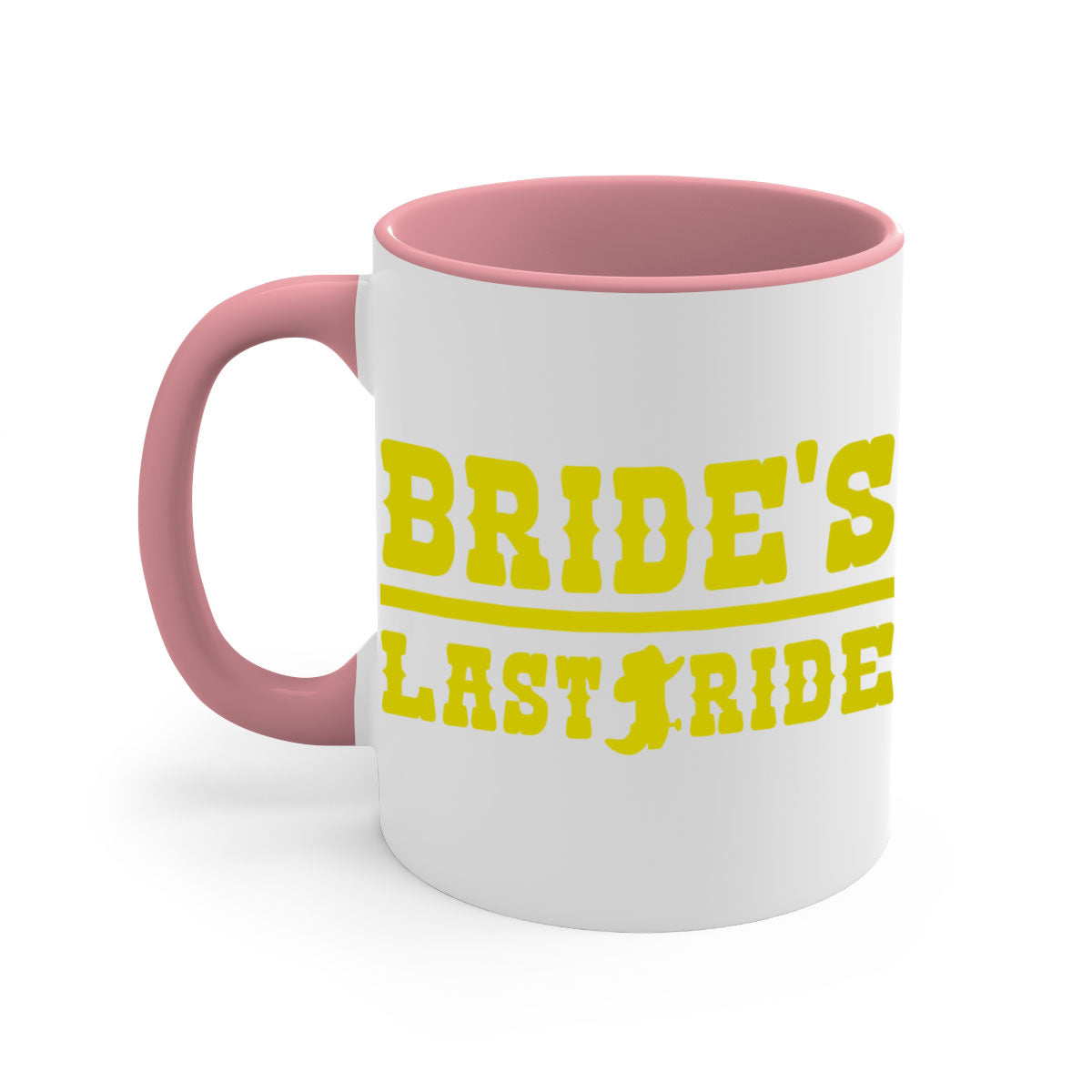 Bride Squad 130# Mug featuring a glossy finish, colored handle, and interior, available in five colors.