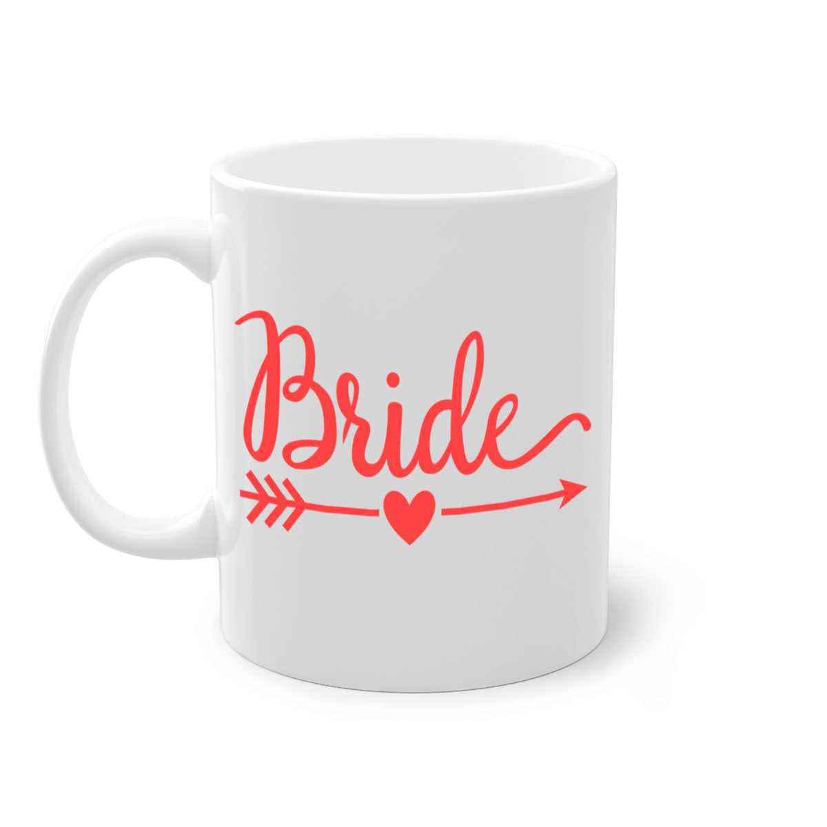 Bride Squad 134# Mug featuring a glossy finish, colored handle, and interior, available in five colors and two sizes.