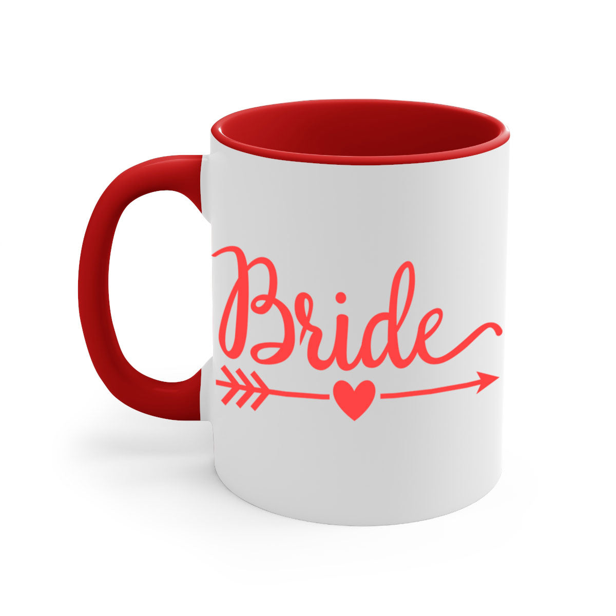 Bride Squad 134# Mug featuring a glossy finish, colored handle, and interior, available in five colors and two sizes.