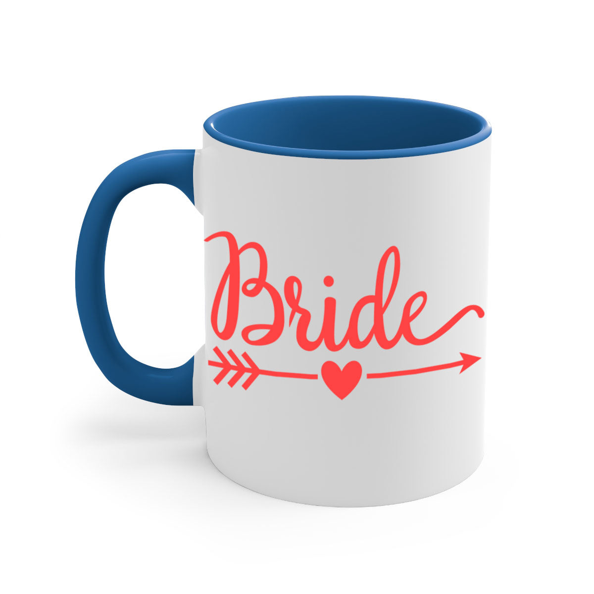 Bride Squad 134# Mug featuring a glossy finish, colored handle, and interior, available in five colors and two sizes.