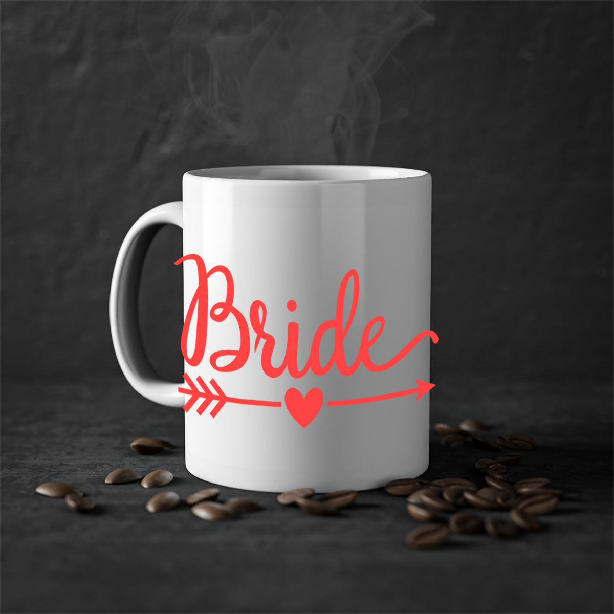 Bride Squad 134# Mug featuring a glossy finish, colored handle, and interior, available in five colors and two sizes.