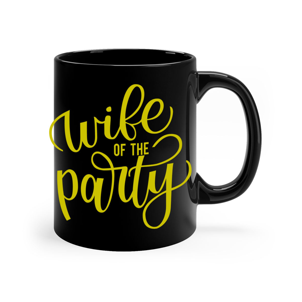 Bride Squad 114# Mug featuring a two-tone design with a colored handle and glossy finish, available in multiple colors.