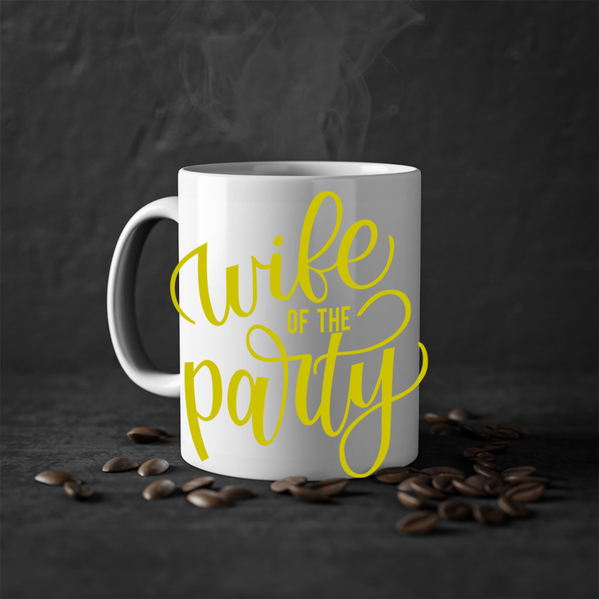 Bride Squad 114# Mug featuring a two-tone design with a colored handle and glossy finish, available in multiple colors.