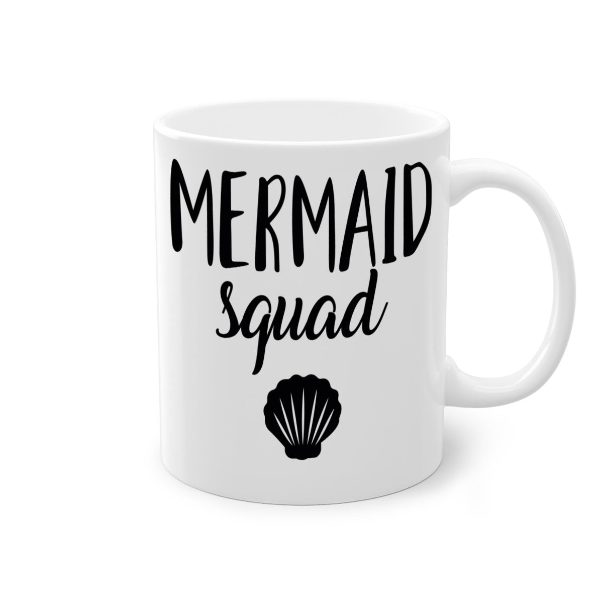 Bride Squad 14# Mug featuring a glossy finish, colored handle, and interior, available in five vibrant colors.