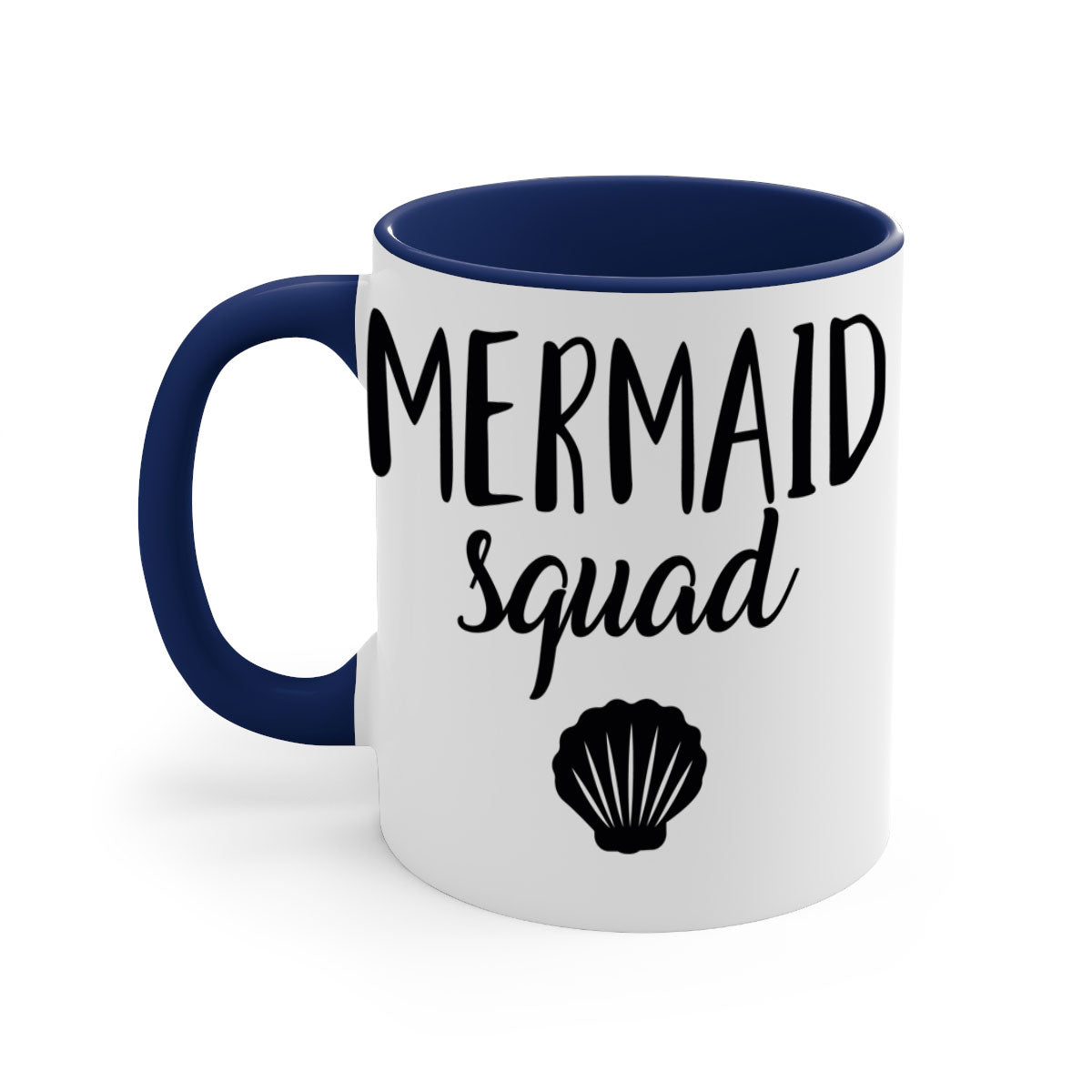 Bride Squad 14# Mug featuring a glossy finish, colored handle, and interior, available in five vibrant colors.