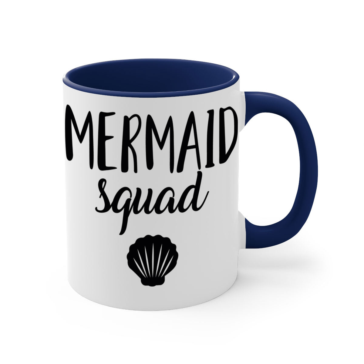 Bride Squad 14# Mug featuring a glossy finish, colored handle, and interior, available in five vibrant colors.