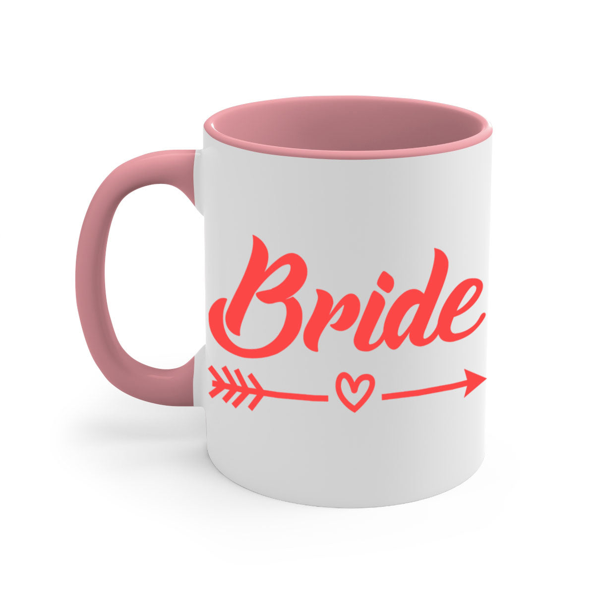 Bride Squad 147# Mug featuring a glossy finish, colored handle, and interior, available in multiple colors and sizes.