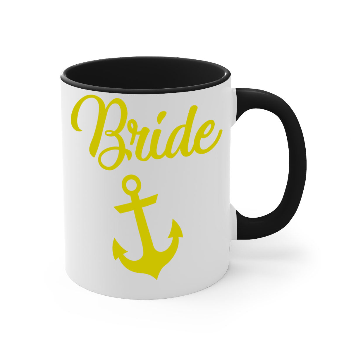 Bride Squad 152# Mug featuring a glossy finish with a colored handle and interior, available in multiple colors and sizes.