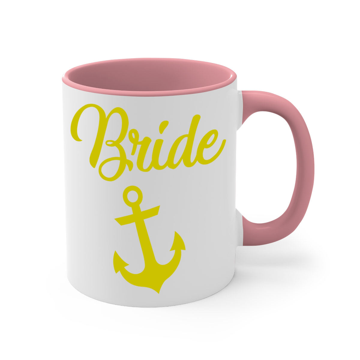 Bride Squad 152# Mug featuring a glossy finish with a colored handle and interior, available in multiple colors and sizes.