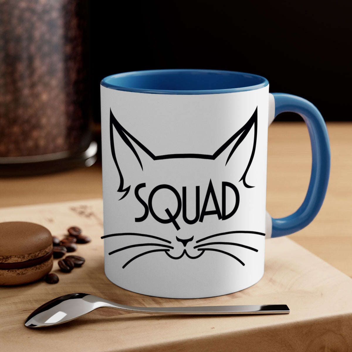 Bride Squad 17# Mug featuring a glossy finish, colored handle, and interior, available in multiple colors.