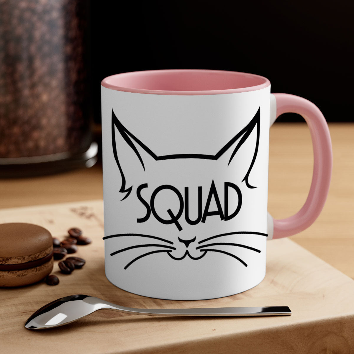 Bride Squad 17# Mug featuring a glossy finish, colored handle, and interior, available in multiple colors.