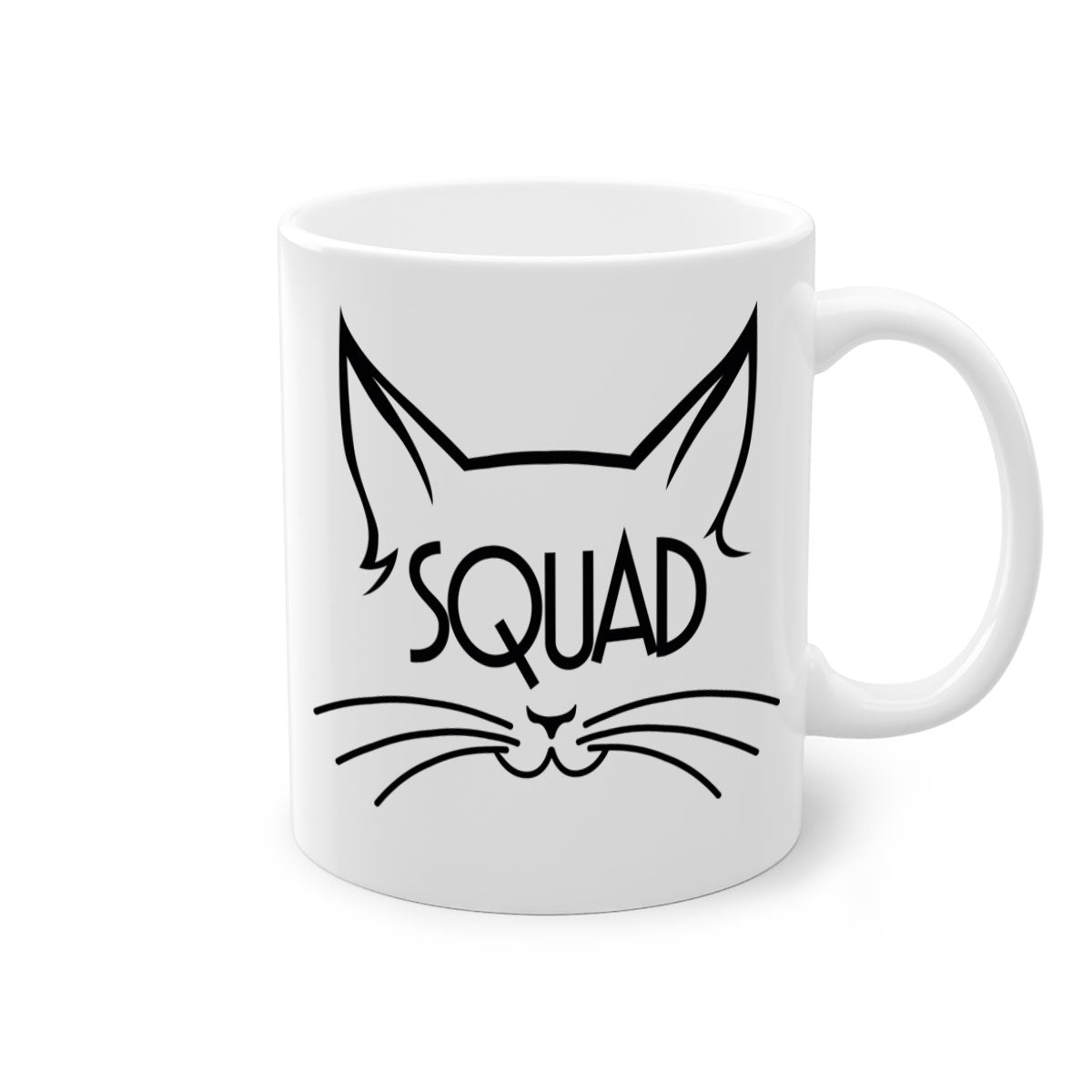 Bride Squad 17# Mug featuring a glossy finish, colored handle, and interior, available in multiple colors.