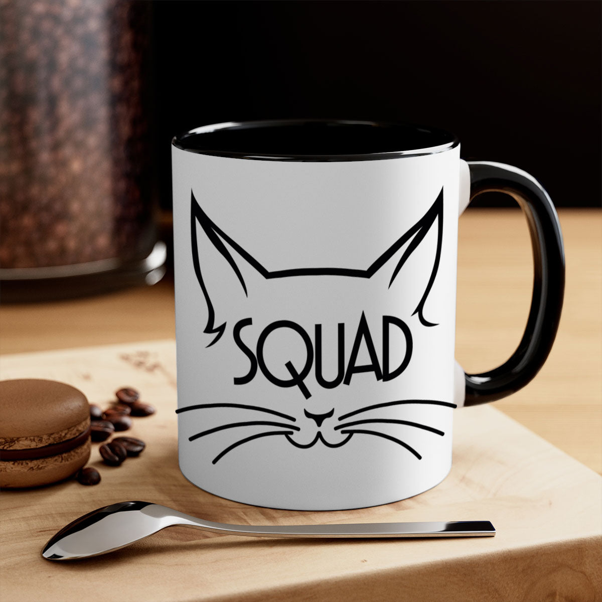 Bride Squad 17# Mug featuring a glossy finish, colored handle, and interior, available in multiple colors.