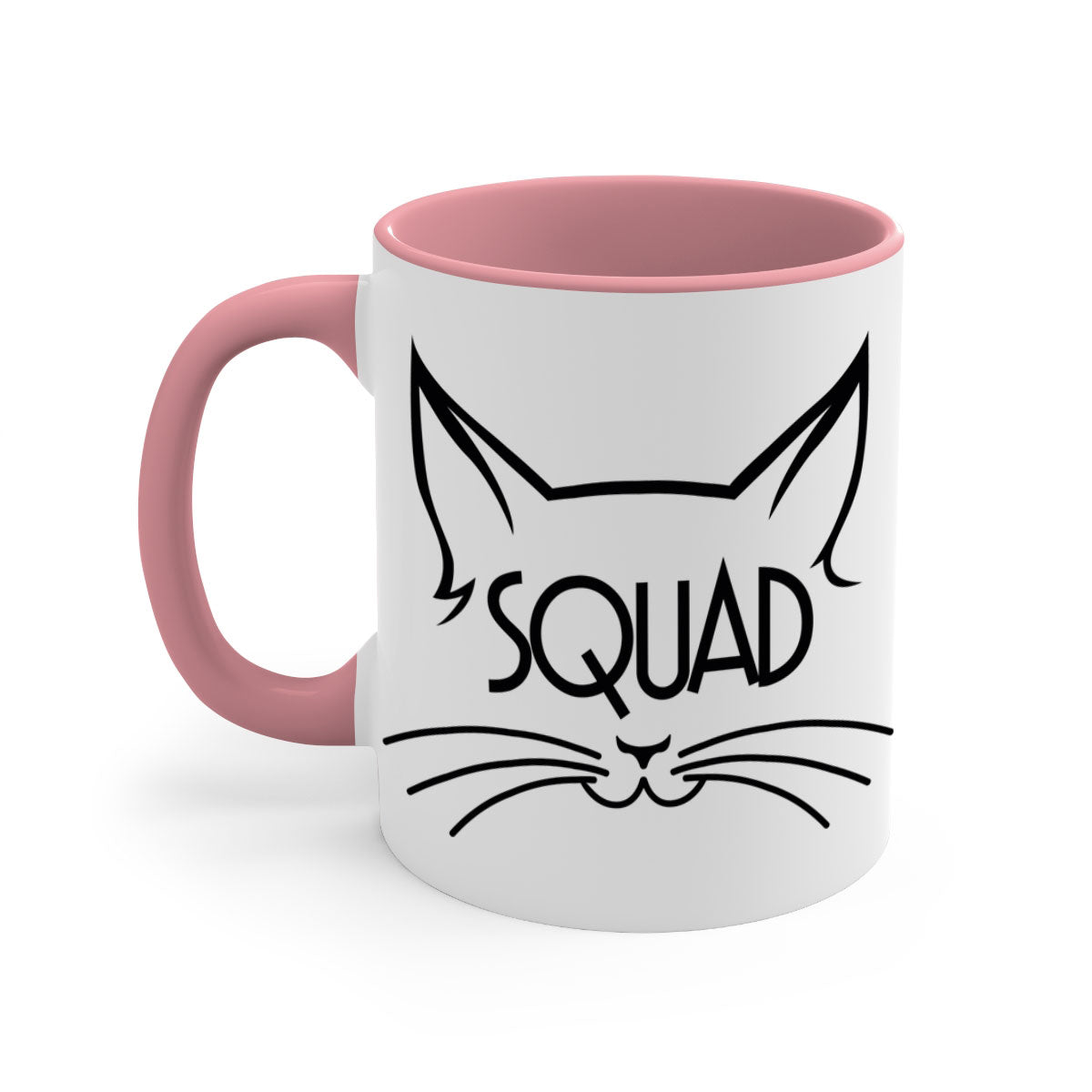 Bride Squad 17# Mug featuring a glossy finish, colored handle, and interior, available in multiple colors.