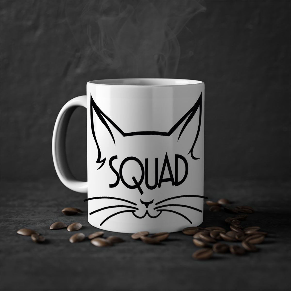 Bride Squad 17# Mug featuring a glossy finish, colored handle, and interior, available in multiple colors.