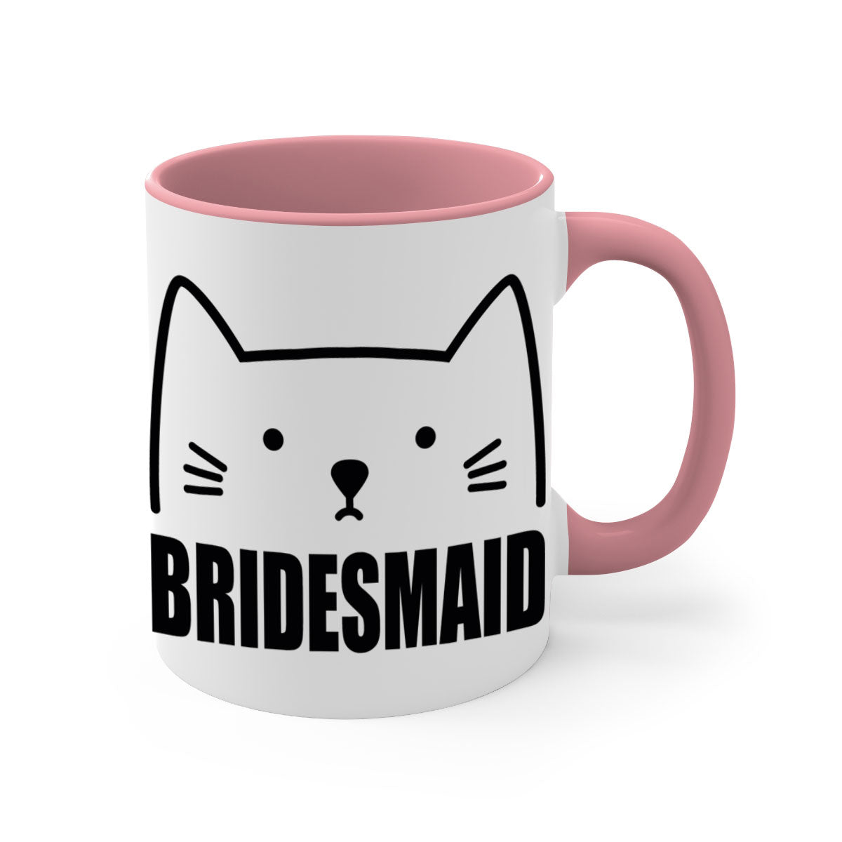 Bride Squad 19# Mug featuring a glossy finish with a colored handle and interior, available in multiple colors and sizes.