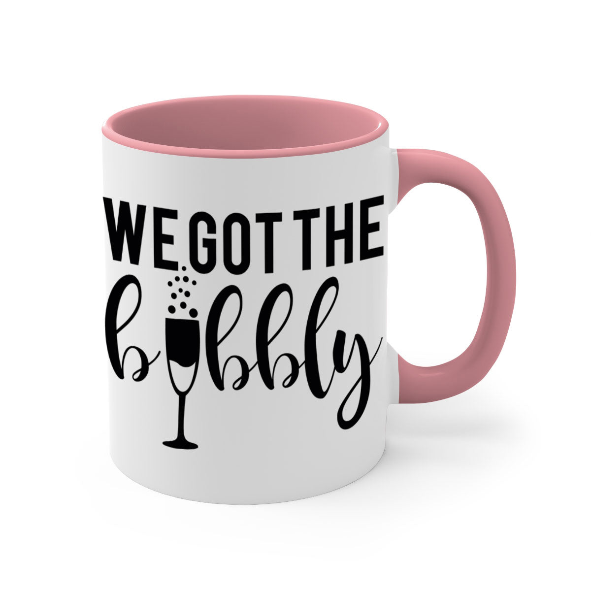 Bride Squad 6# Mug featuring a two-tone design with a colored handle and glossy finish, available in multiple colors.