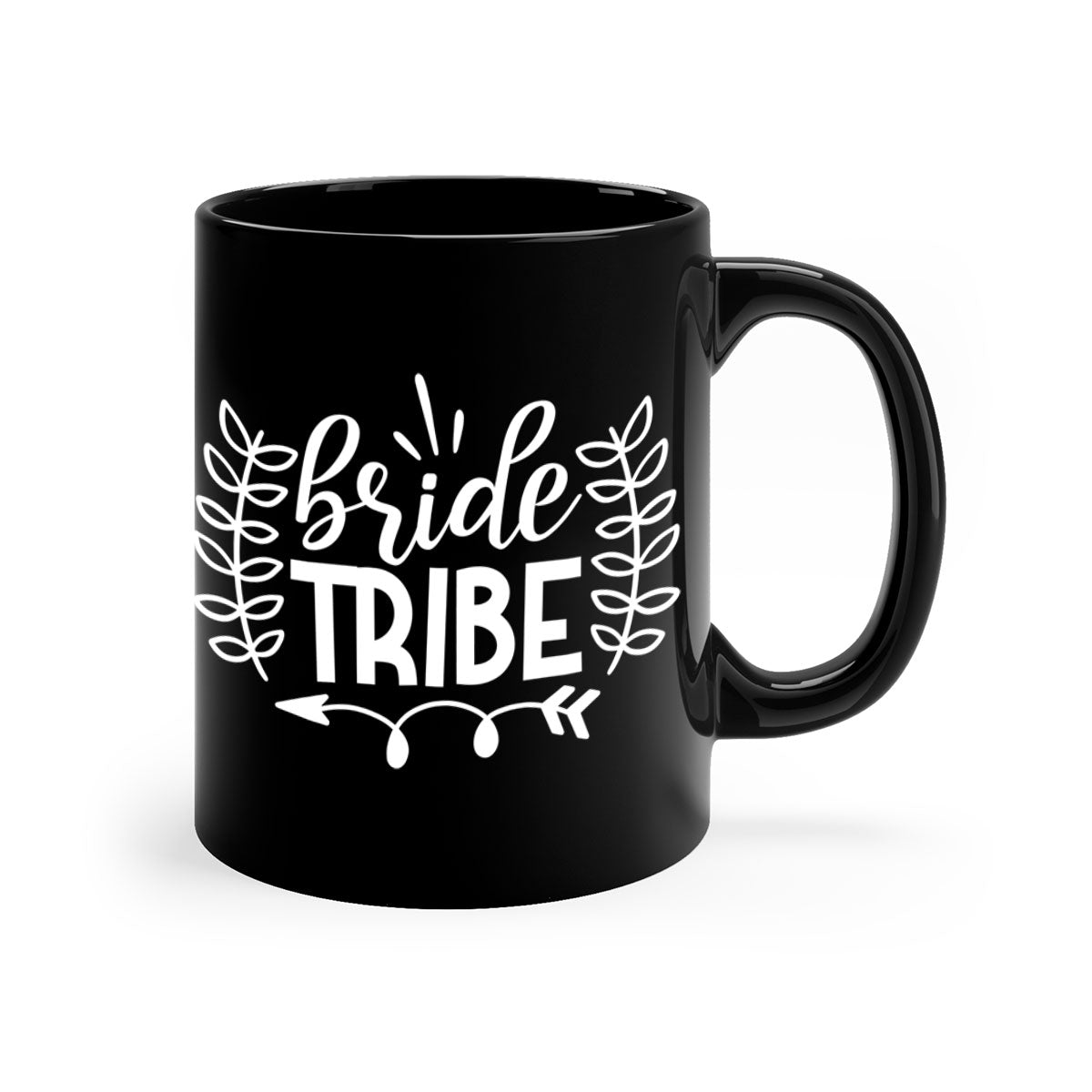 Bride Tribe 9# Mug featuring a glossy finish, colored handle, and interior, available in multiple colors and sizes.