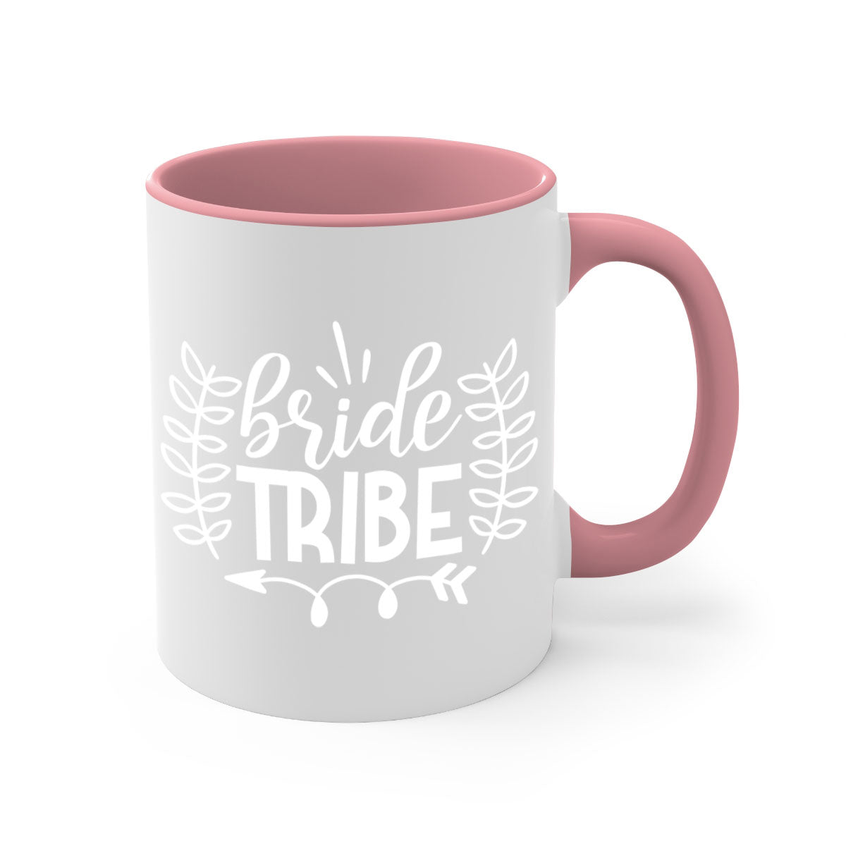 Bride Tribe 9# Mug featuring a glossy finish, colored handle, and interior, available in multiple colors and sizes.