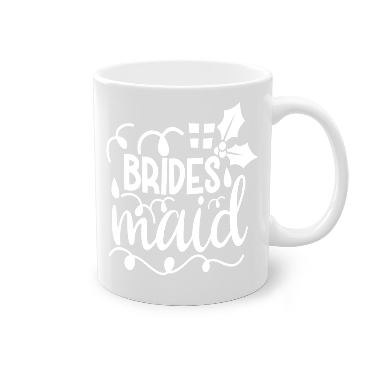 Brides maidddd 3# Mug featuring a two-tone design with a colored handle and glossy finish, available in multiple colors.