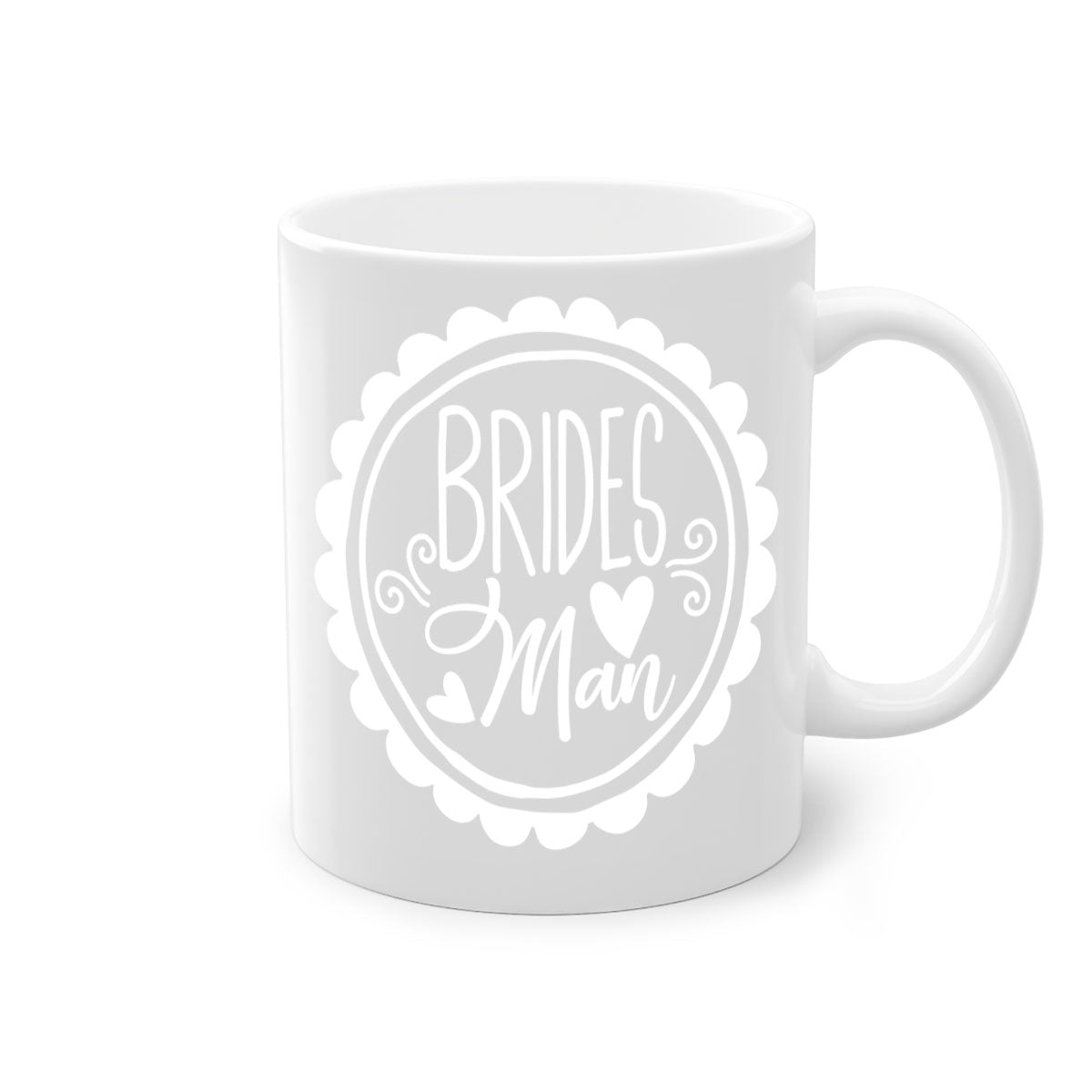 Brides Mom 1# Wedding Mug with colorful handle and glossy finish, perfect for coffee or tea.