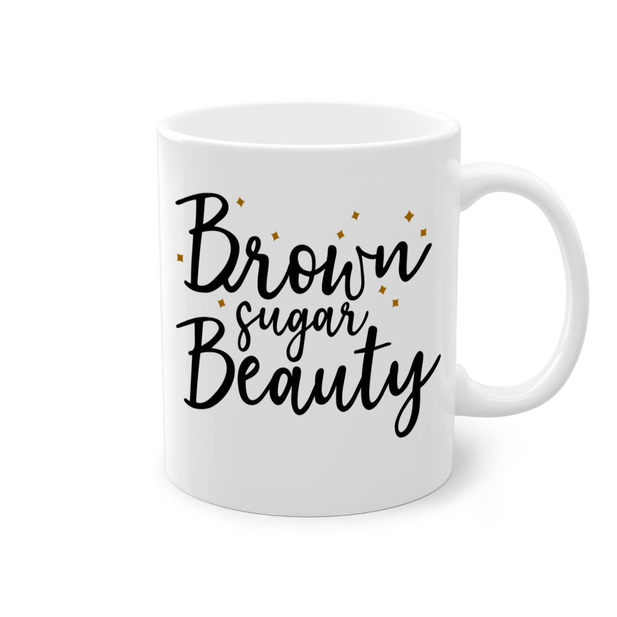 Brown Sugar Beauty Style 47# Mug featuring a glossy finish, colored handle, and interior, available in multiple colors and sizes.