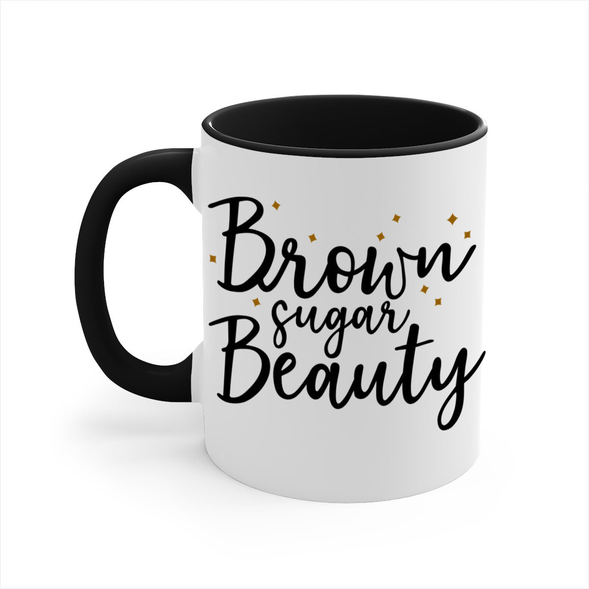 Brown Sugar Beauty Style 47# Mug featuring a glossy finish, colored handle, and interior, available in multiple colors and sizes.