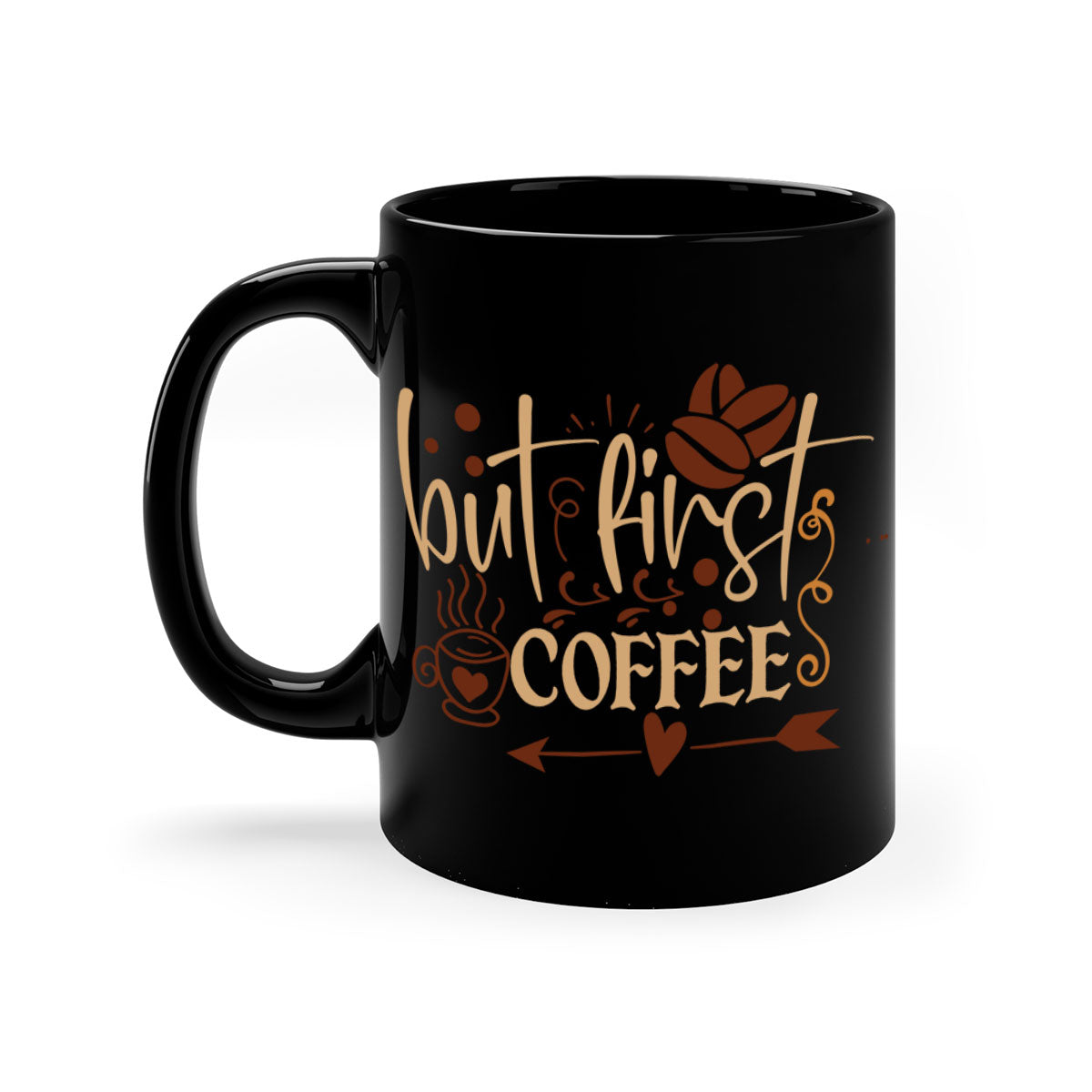 A stylish two-tone coffee mug with a glossy finish, featuring a colored handle and interior, available in multiple colors.