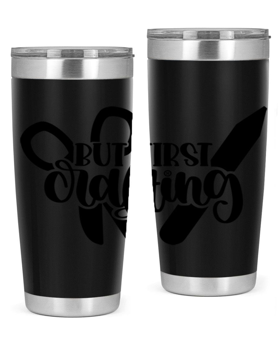 But First Crafting 44# Tumbler in stainless steel with a stylish design, perfect for hot and cold beverages.