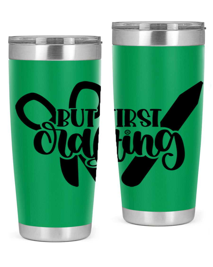 But First Crafting 44# Tumbler in stainless steel with a stylish design, perfect for hot and cold beverages.