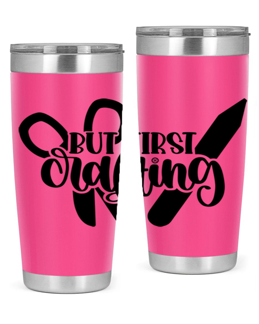 But First Crafting 44# Tumbler in stainless steel with a stylish design, perfect for hot and cold beverages.