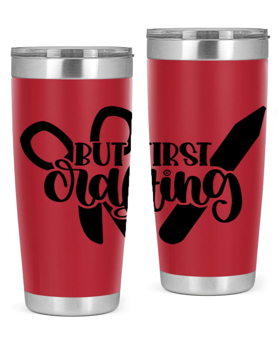 But First Crafting 44# Tumbler in stainless steel with a stylish design, perfect for hot and cold beverages.