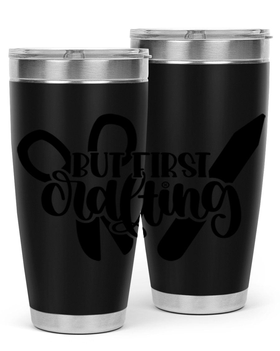 But First Crafting 44# Tumbler in stainless steel with a stylish design, perfect for hot and cold beverages.