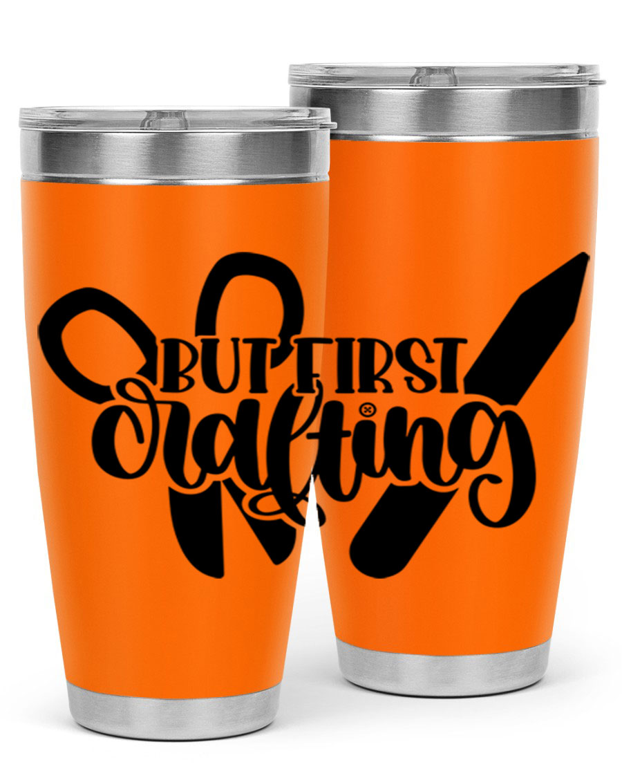 But First Crafting 44# Tumbler in stainless steel with a stylish design, perfect for hot and cold beverages.