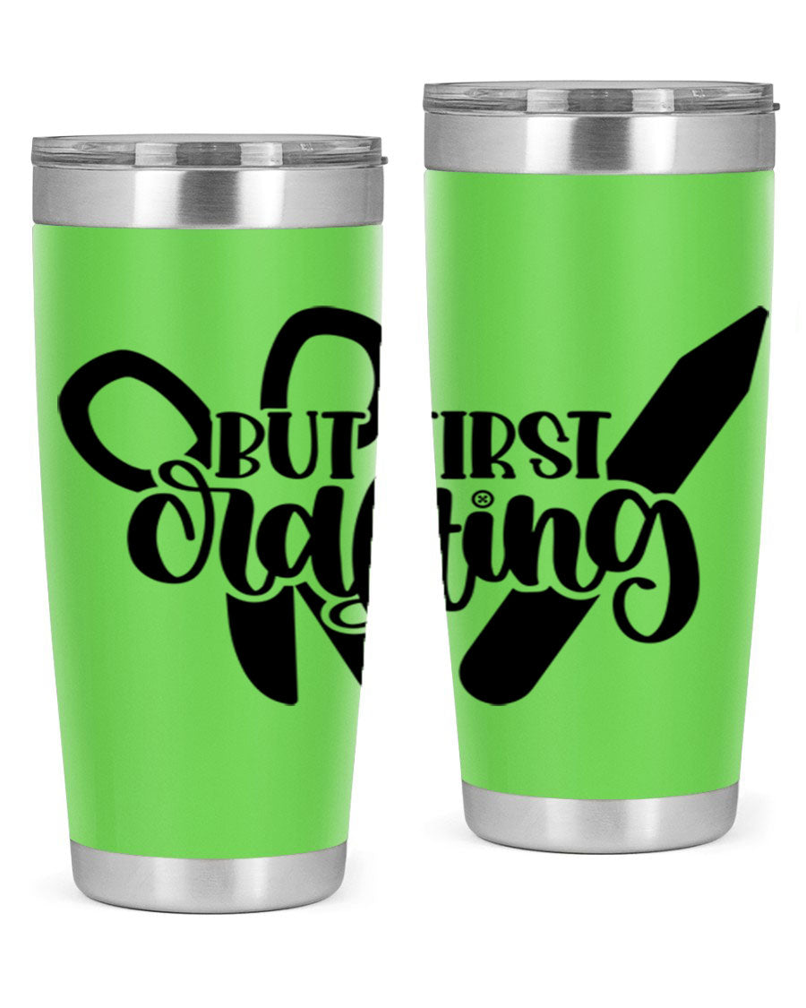 But First Crafting 44# Tumbler in stainless steel with a stylish design, perfect for hot and cold beverages.