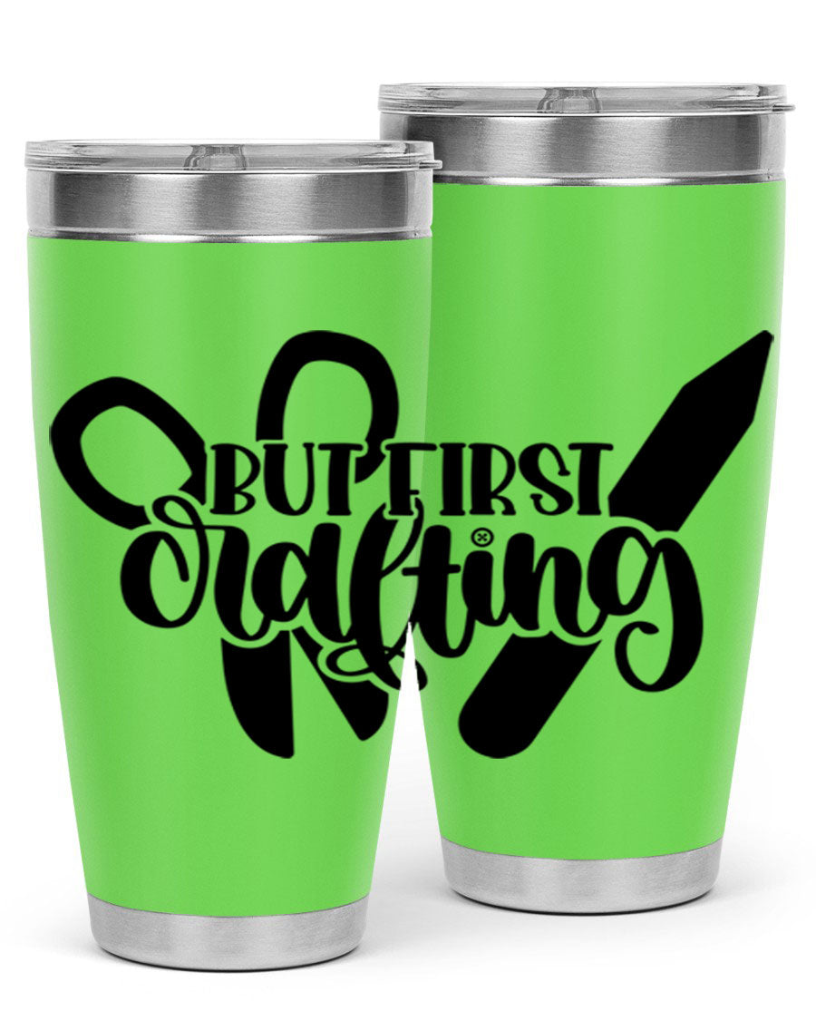 But First Crafting 44# Tumbler in stainless steel with a stylish design, perfect for hot and cold beverages.