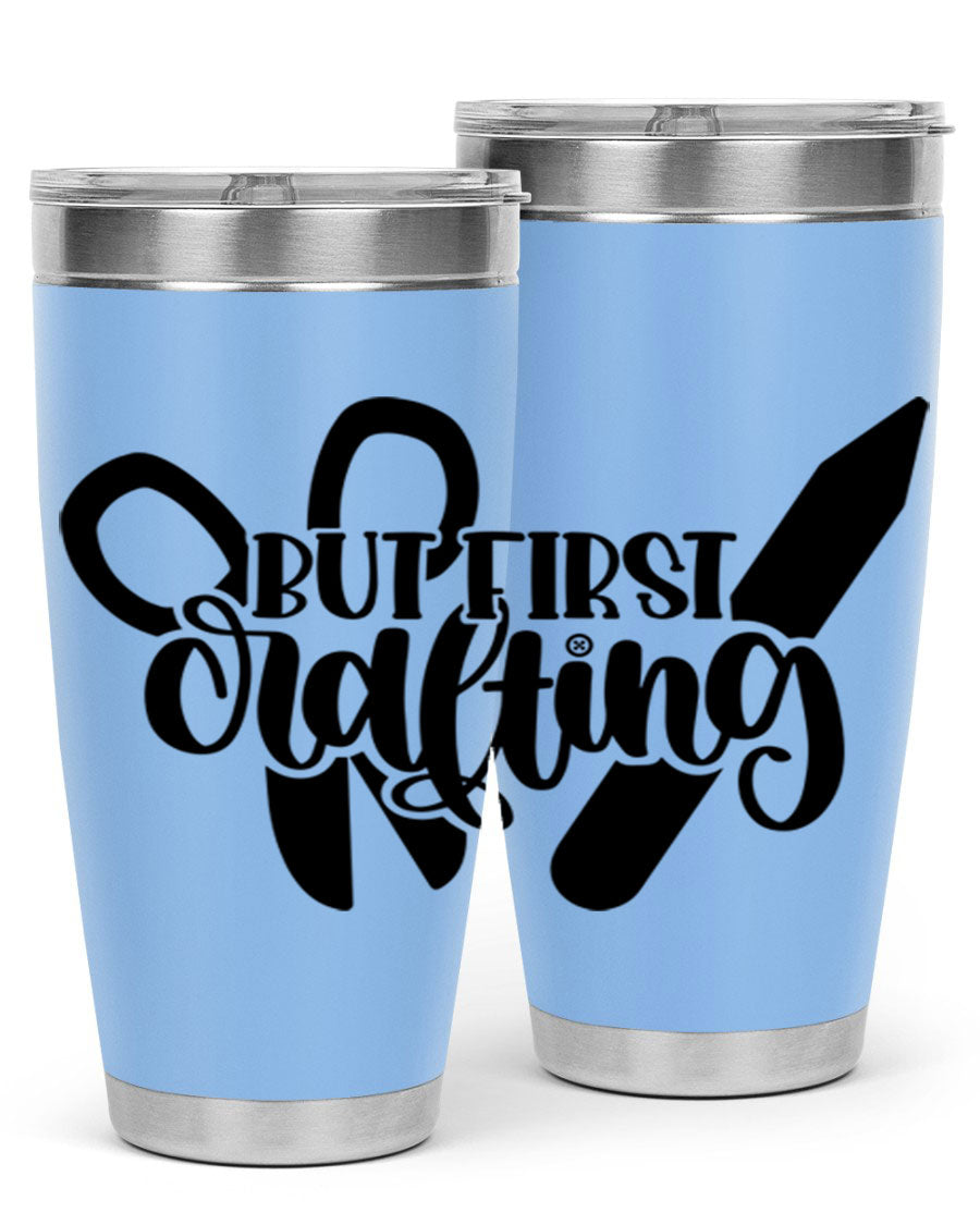 But First Crafting 44# Tumbler in stainless steel with a stylish design, perfect for hot and cold beverages.