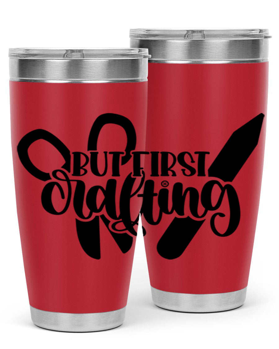 But First Crafting 44# Tumbler in stainless steel with a stylish design, perfect for hot and cold beverages.