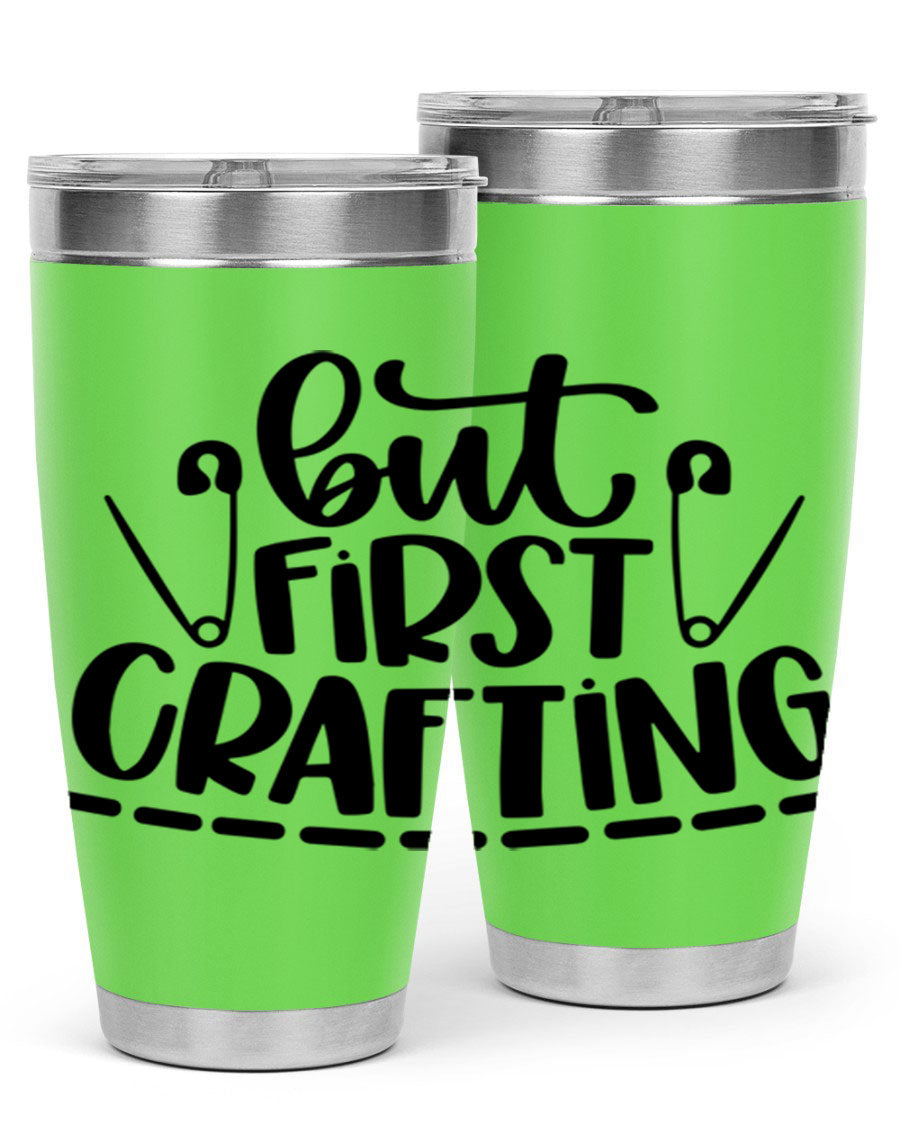 But First Crafting 45# Tumbler in stainless steel with a stylish design, perfect for hot and cold beverages.