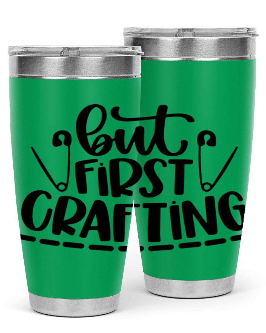 But First Crafting 45# Tumbler in stainless steel with a stylish design, perfect for hot and cold beverages.