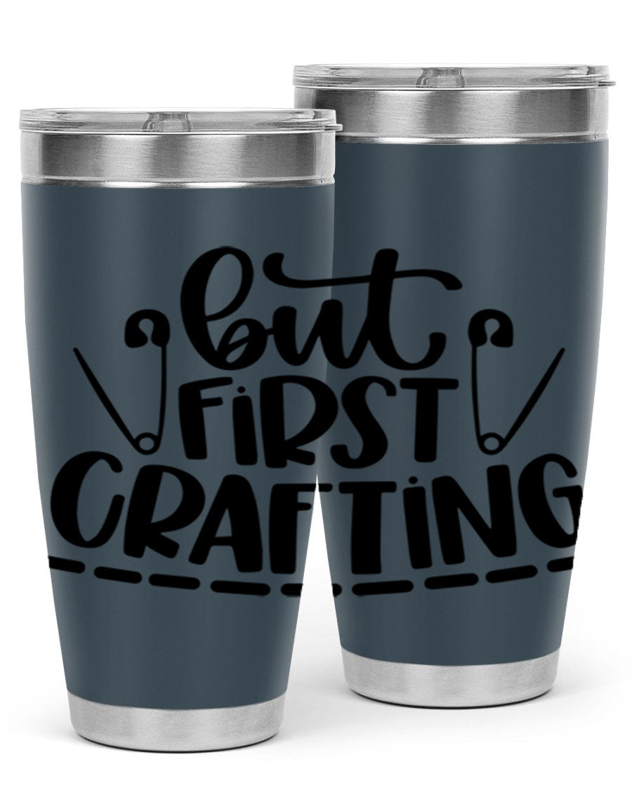 But First Crafting 45# Tumbler in stainless steel with a stylish design, perfect for hot and cold beverages.