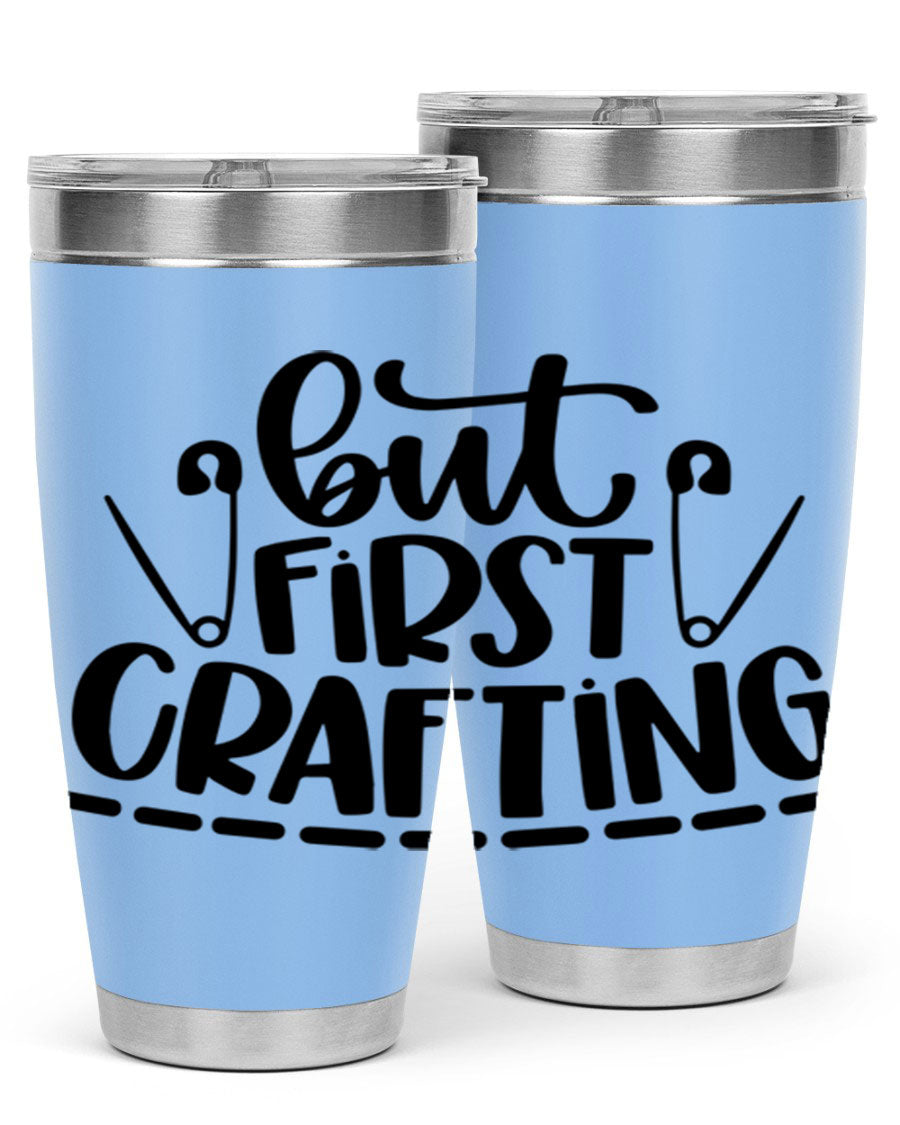 But First Crafting 45# Tumbler in stainless steel with a stylish design, perfect for hot and cold beverages.