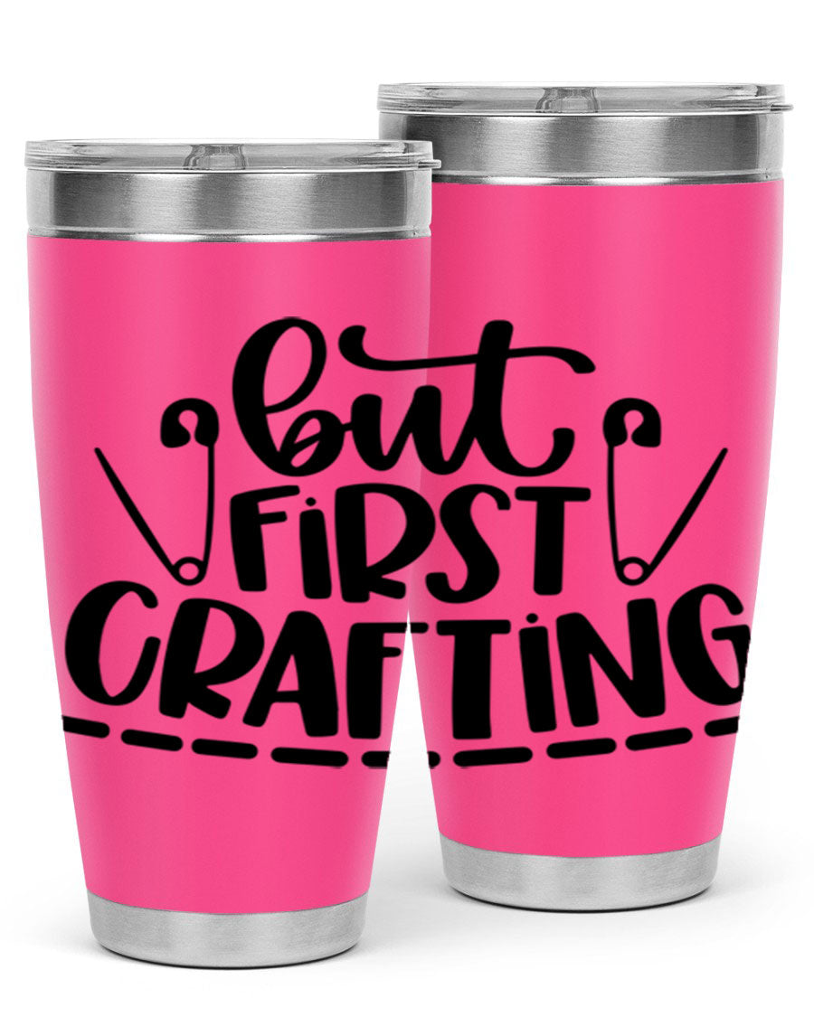 But First Crafting 45# Tumbler in stainless steel with a stylish design, perfect for hot and cold beverages.