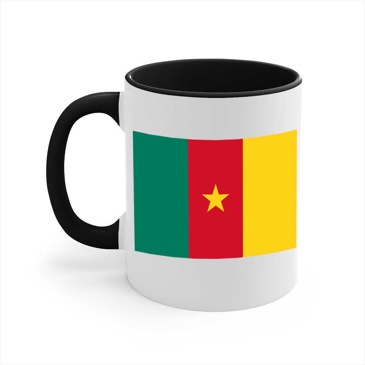 Cameroon 167# Mug featuring a glossy finish with a colored handle and interior, available in multiple colors.