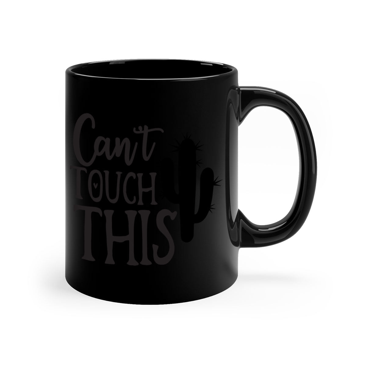 Can't Touch This 117# Kitchen Mug with a glossy finish, featuring a colored handle and interior, available in multiple colors.