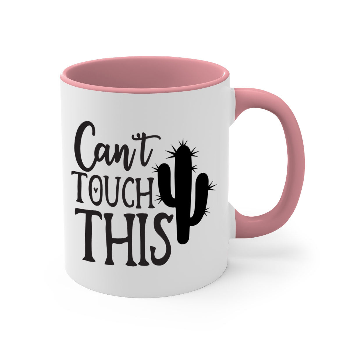 Can't Touch This 117# Kitchen Mug with a glossy finish, featuring a colored handle and interior, available in multiple colors.