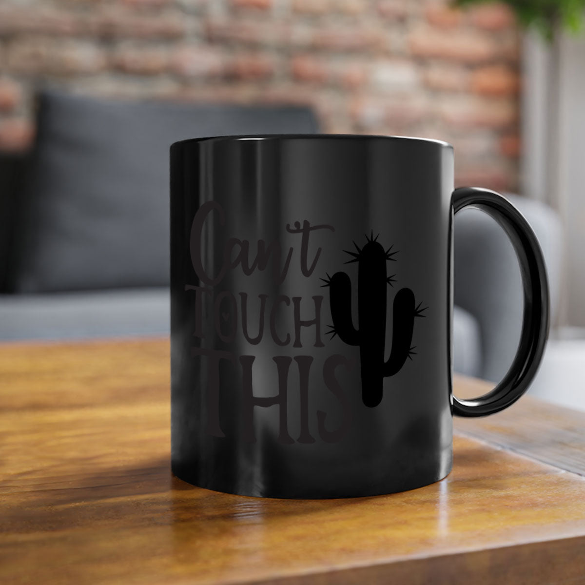 Can't Touch This 117# Kitchen Mug with a glossy finish, featuring a colored handle and interior, available in multiple colors.